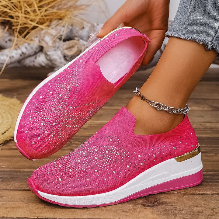 Damen Glitzernde Slip-On Sneaker Drune
