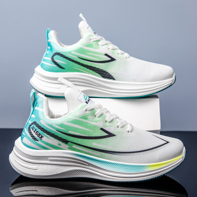 Herren Hochdämpfende Laufschuhe mit atmungsaktivem Obermaterial und flexiblem Design Drune