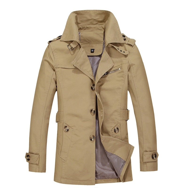 Herren Elegante Übergangsjacke mit praktischem Stehkragen Drune