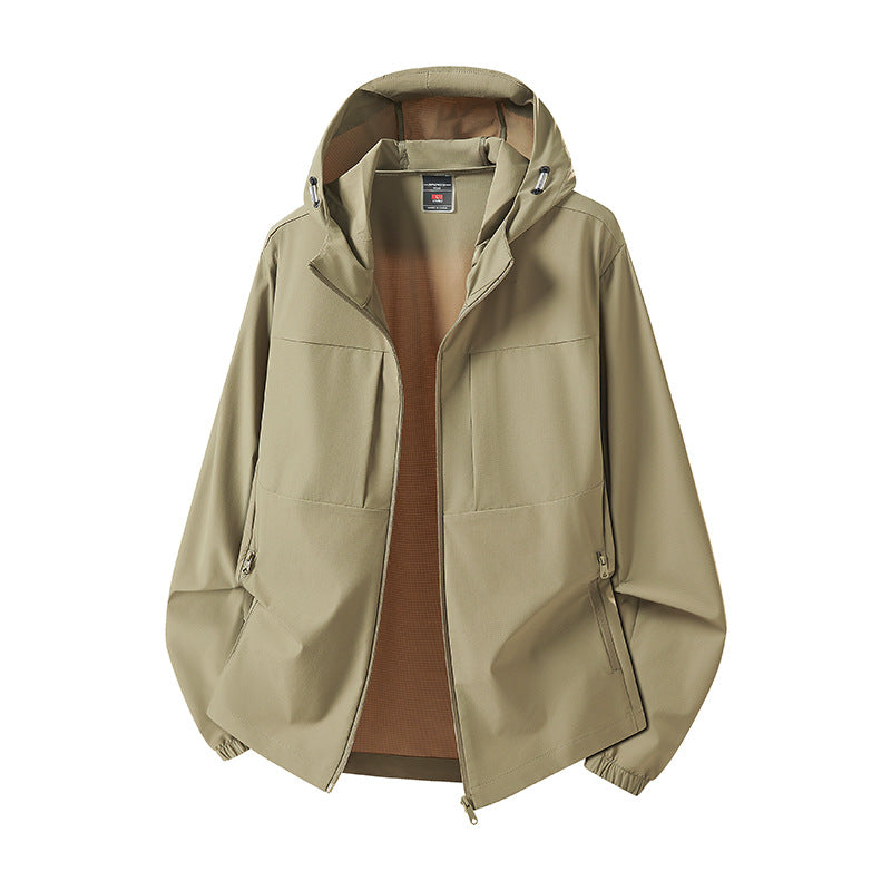 Damen Wetterfeste Outdoorjacke mit Kapuze Drune