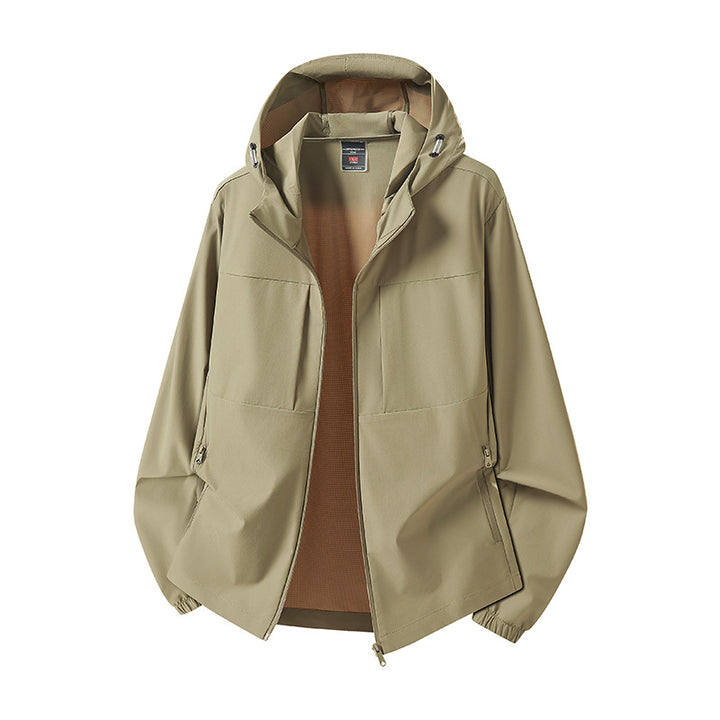 Damen Wetterfeste Outdoorjacke mit Kapuze Drune