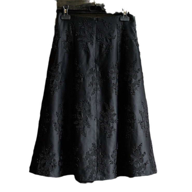 Damen Eleganter Maxirock mit floralem Muster Drune