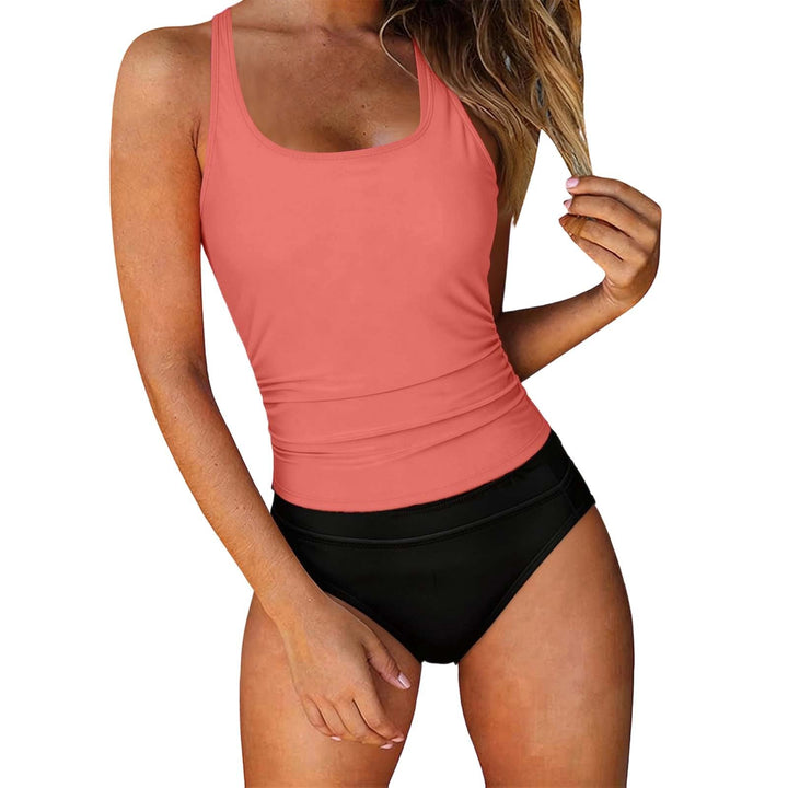 Damen Bikiniset mit floralem Oberteil und klassischem Unterteil Drune