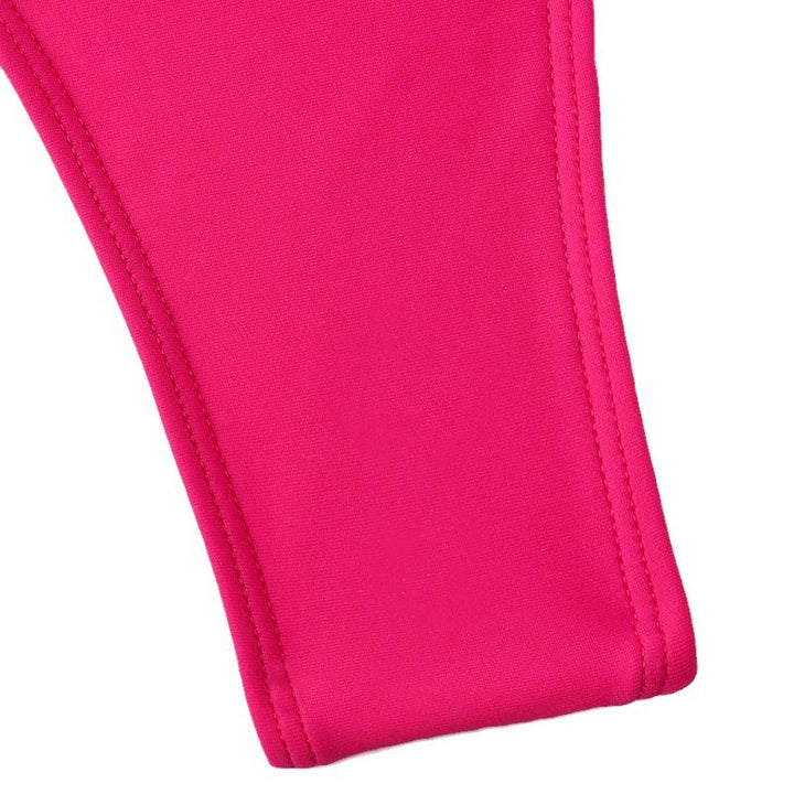 Damen eleganter Badeanzug mit tiefem V-Ausschnitt und verstellbaren Trägern Drune