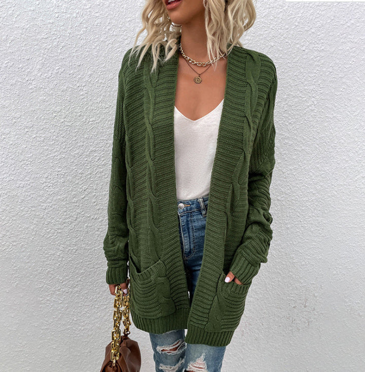 Damen Strickcardigan mit Taschen und strukturierter Oberfläche Drune
