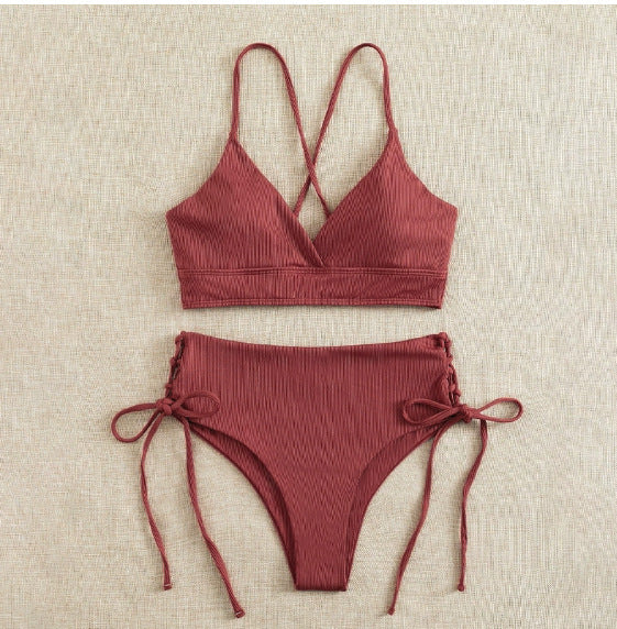 Damen Triangel-Bikini mit raffinierten Kordeldetails Drune