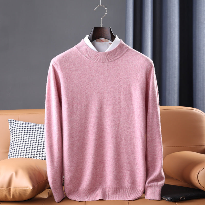 Herren Feiner Rollkragenpullover in schlanker Minimal‑Silhouette aus Woll‑Kaschmir‑Mix Drune