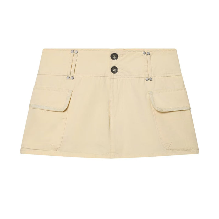 Damen Cargo-Rock mit praktischen Taschen und elastischem Bund Drune
