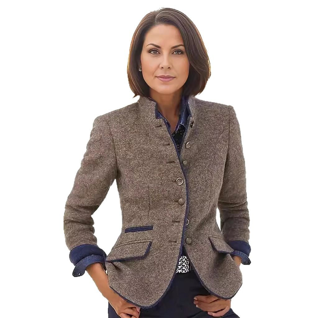 Damen elegante Wolljacke Drune