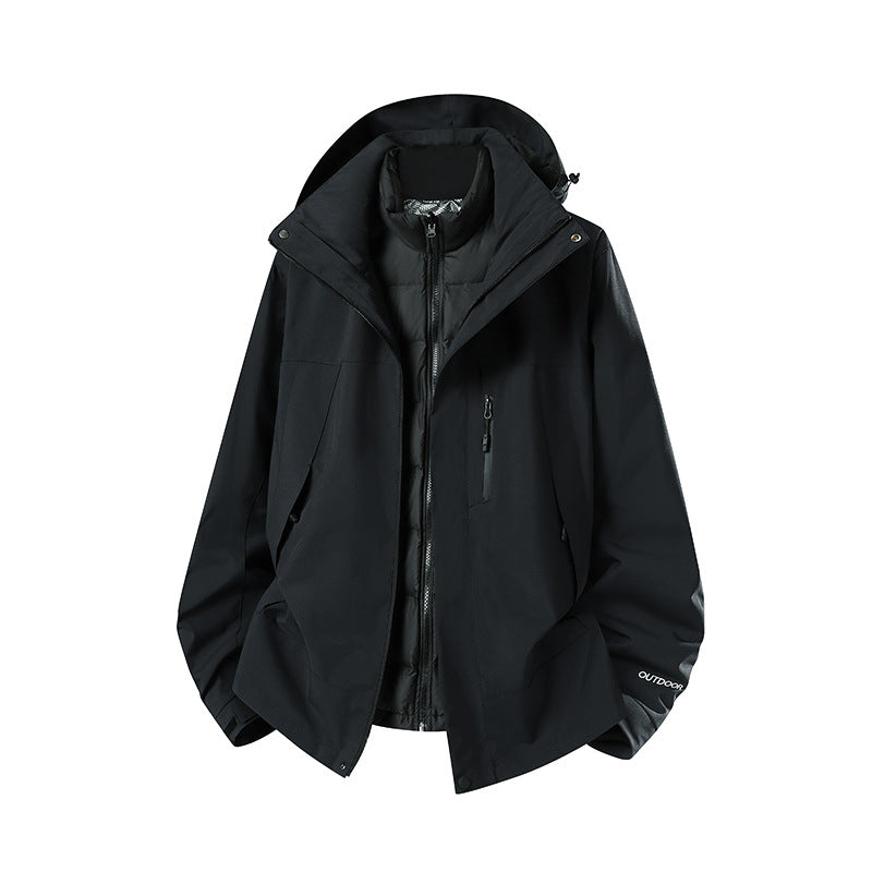 Damen Zweiteilige Softshell-Parka mit herausnehmbarer Steppinnenjacke Drune