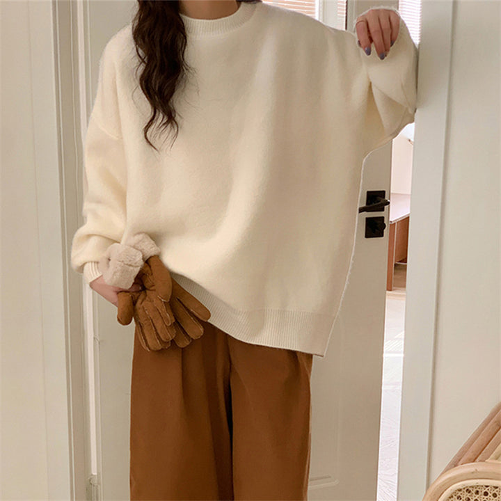 Damen lässiger Pullover im Oversized-Stil Drune
