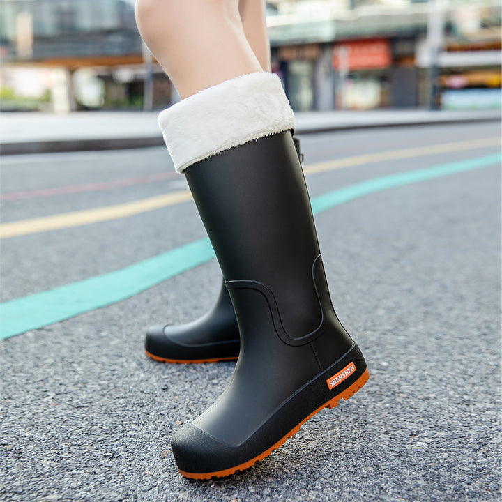 Herren Wasserdichte Vollgummi-Arbeitsstiefel mit verstärkter Zehenpartie und griffiger Profilsohle Drune