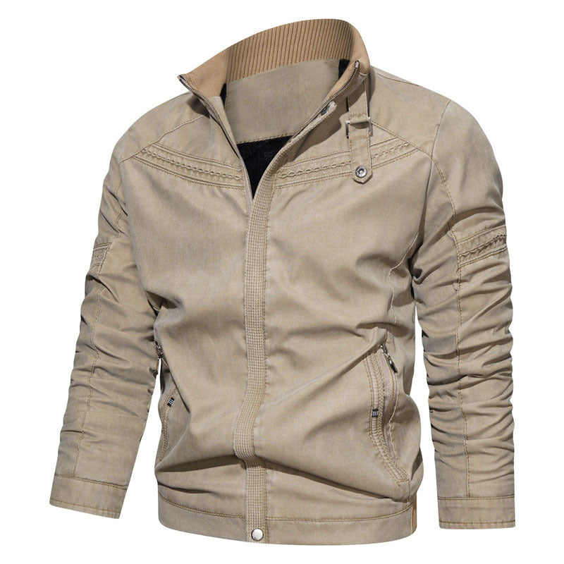 Herren Modische Übergangsjacke mit Steppdetails Drune