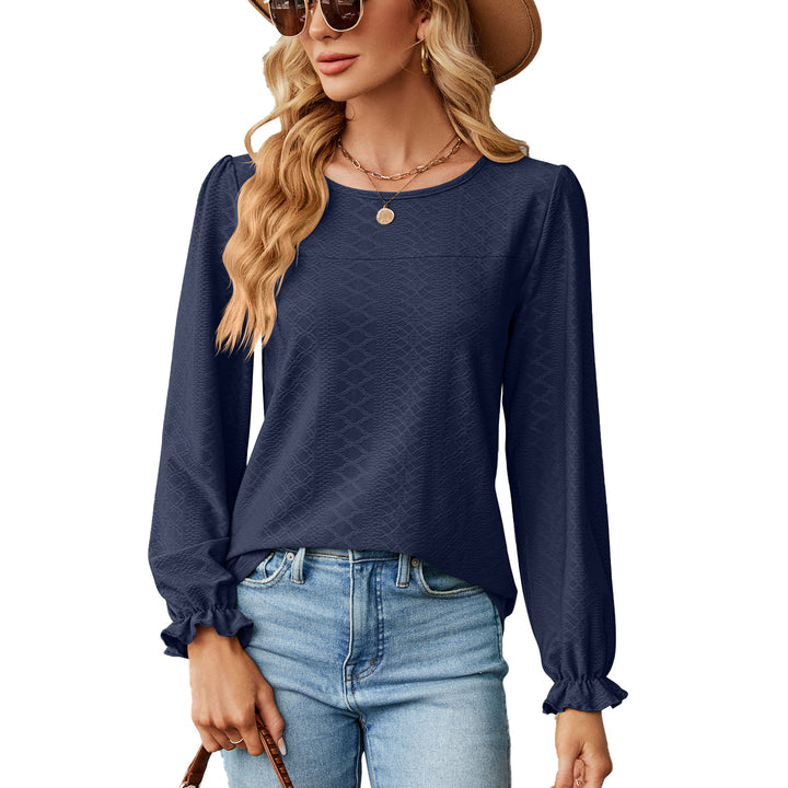 Damen Blusenshirt mit Raffungen und elegantem Strukturdesign Drune