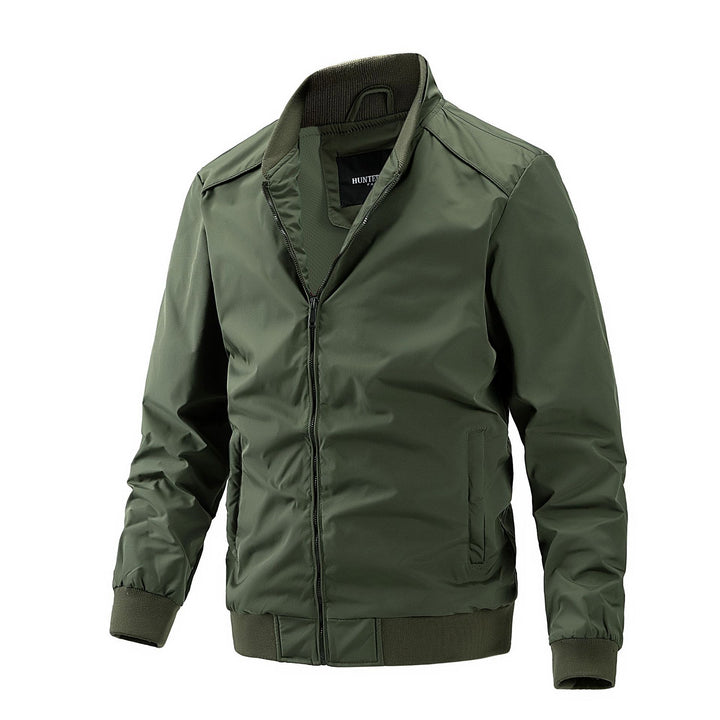Herren Freizeit-Bomberjacke mit hohem Kragen Drune