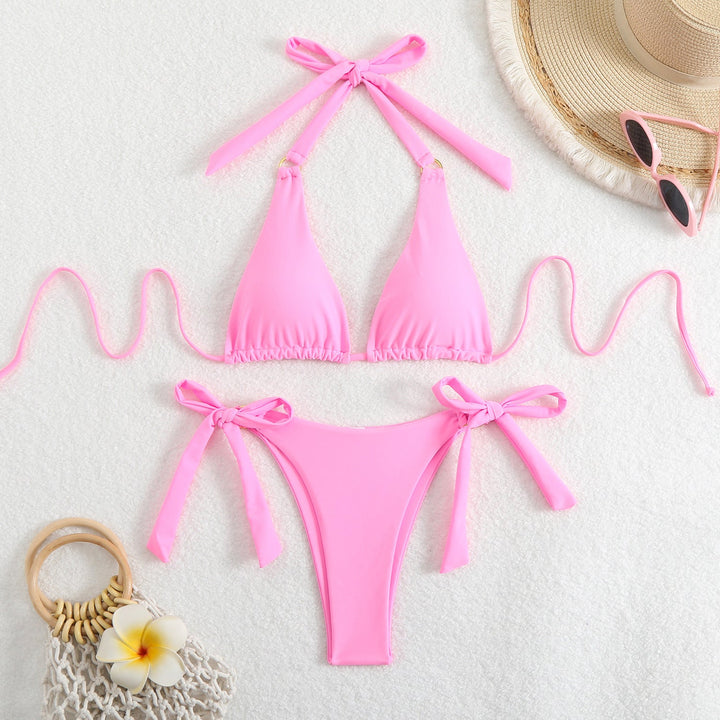 Damen Triangel-Bikini mit verstellbaren Bindebändern Drune