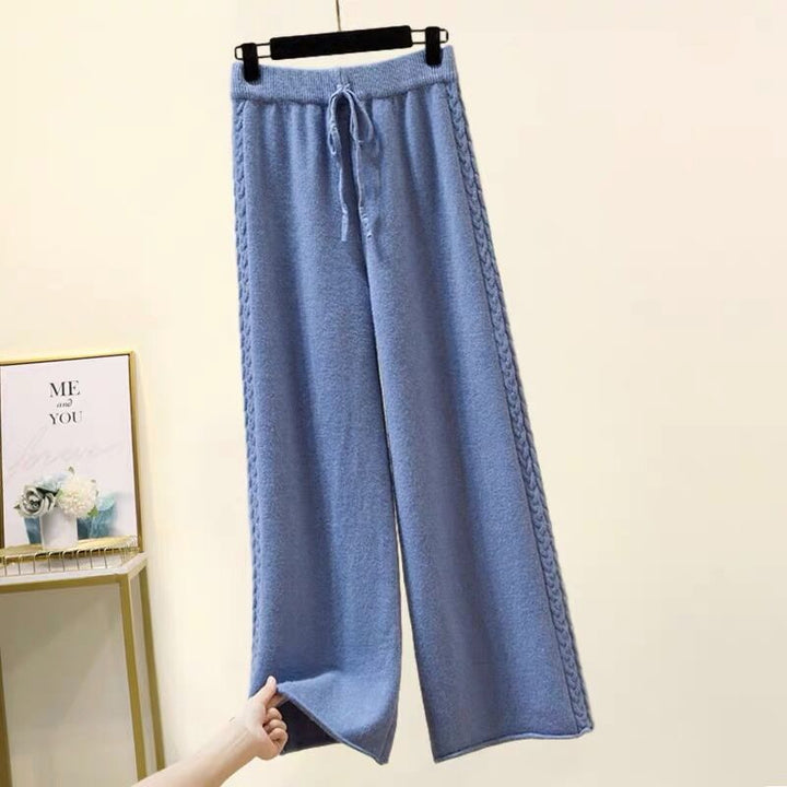 Damen Hochwertige weite Strickhose Drune