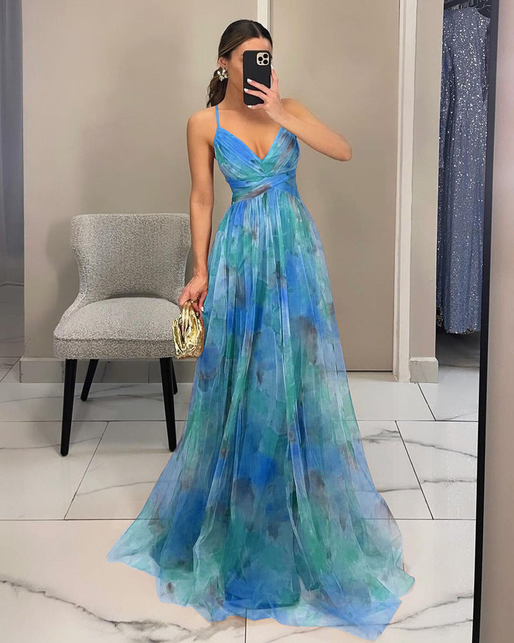 Maxikleid für Damen mit gedrehtem Frontdetail Drune
