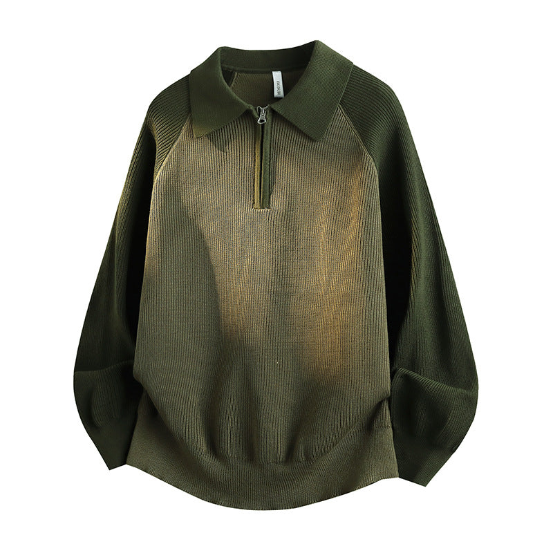 Herren Sportlicher Pullover mit Kragen Drune