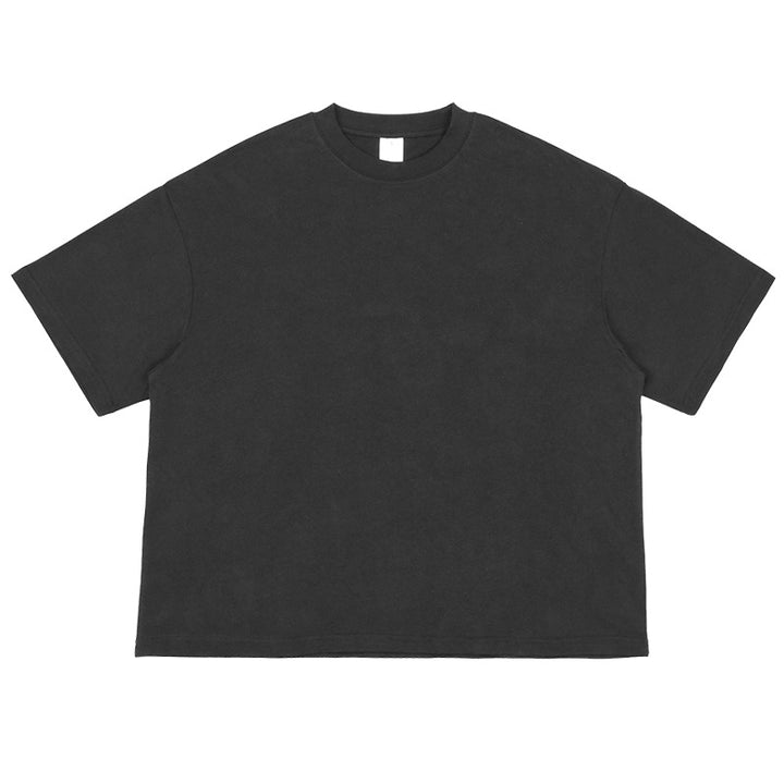 Unisex Oversize Boxy T-Shirt aus Bio-Baumwolle mit Rundhalsausschnitt Drune