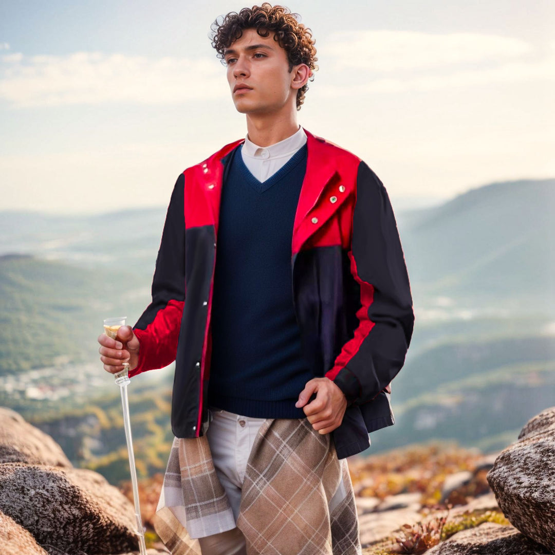 Herren leichte Hybridjacke mit praktischen Taschen und sportlichem Design Drune