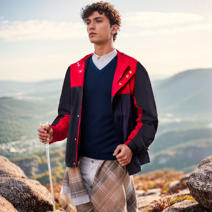 Herren leichte Hybridjacke mit praktischen Taschen und sportlichem Design Drune