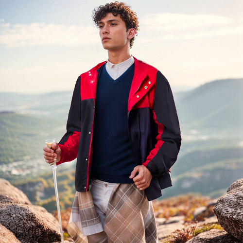 Herren leichte Hybridjacke mit praktischen Taschen und sportlichem Design Drune