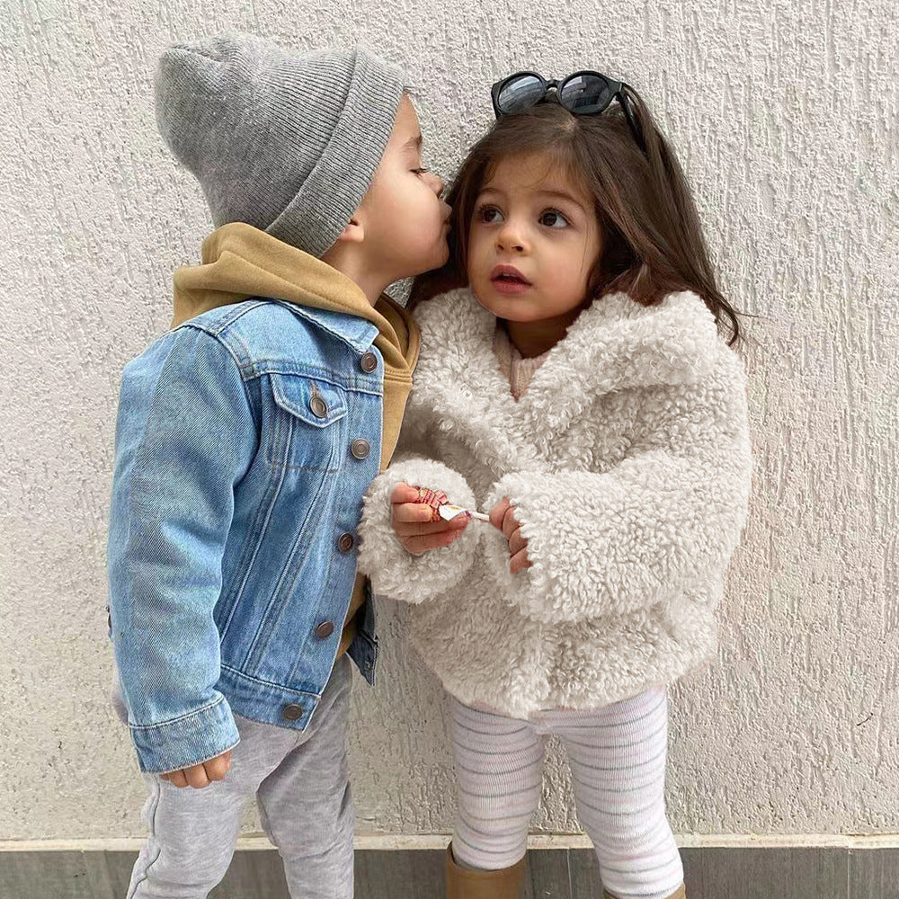Damen Kuschelige und voluminöse Teddyjacke Drune