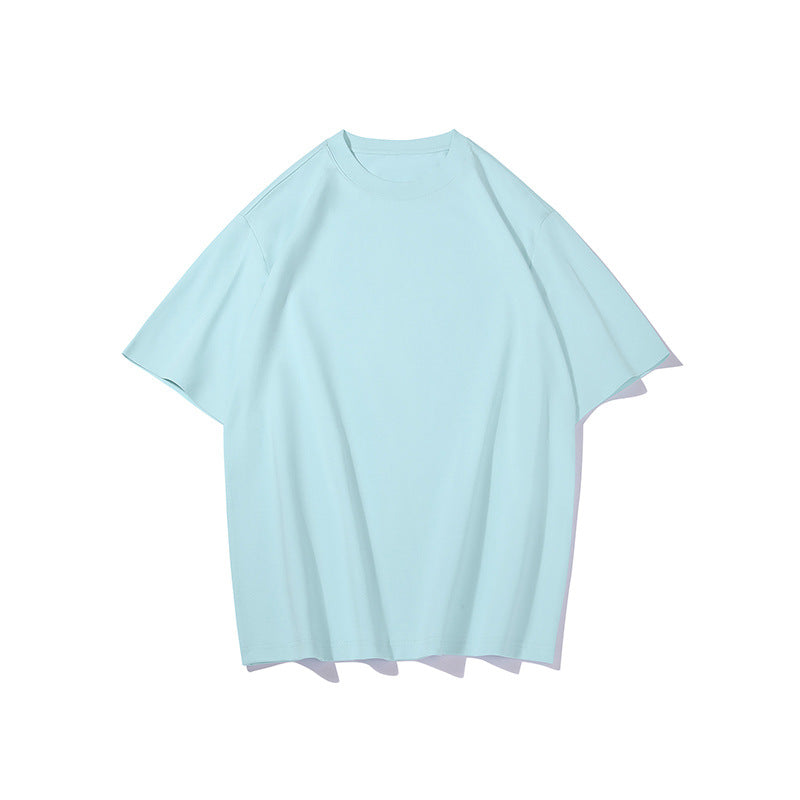 Herren Oversize-T-Shirt aus schwerem Baumwolljersey mit überschnittener Schulter und verstärktem Rundhalsausschnitt Drune