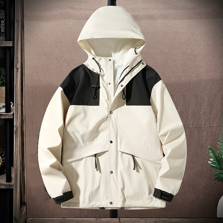 Herren Funktionsjacke mit verstellbarem Kapuzensystem Drune