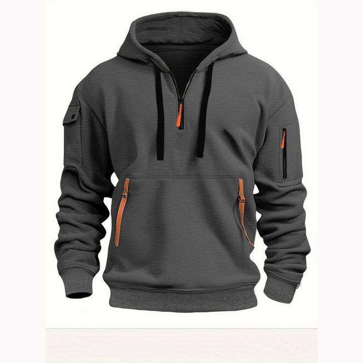 Herren Freizeit Kapuzenpullover mit praktischen Taschen Drune