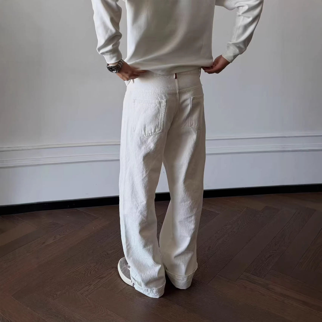 Damen Weit geschnittene und bequeme Baumwollhose Drune