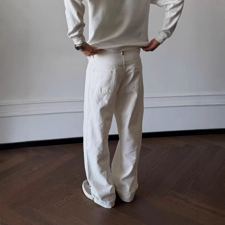 Damen Weit geschnittene und bequeme Baumwollhose Drune