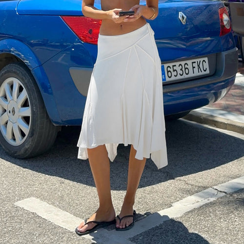 Damen sportlicher Wickelrock mit modischen Drapierungen Drune