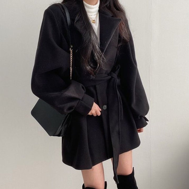 Drune | Trenchcoat mit einfarbigem Design für Frauen