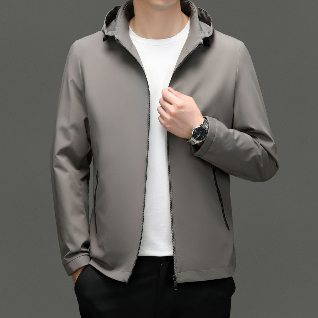 Herren Funktionsjacke mit atmungsaktiven Eigenschaften und praktischem Kapuzendesign Drune