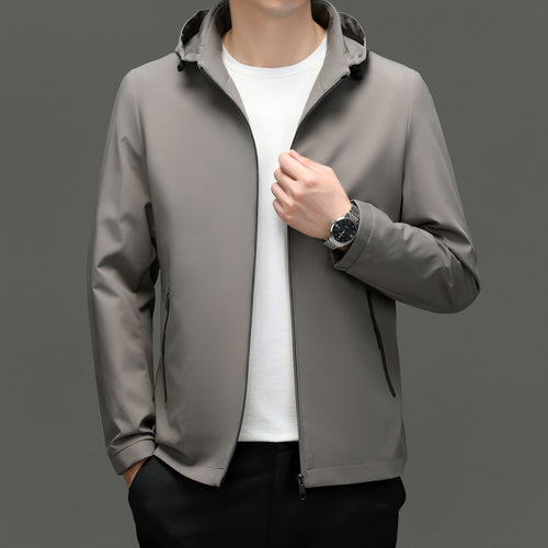 Herren Funktionsjacke mit atmungsaktiven Eigenschaften und praktischem Kapuzendesign Drune