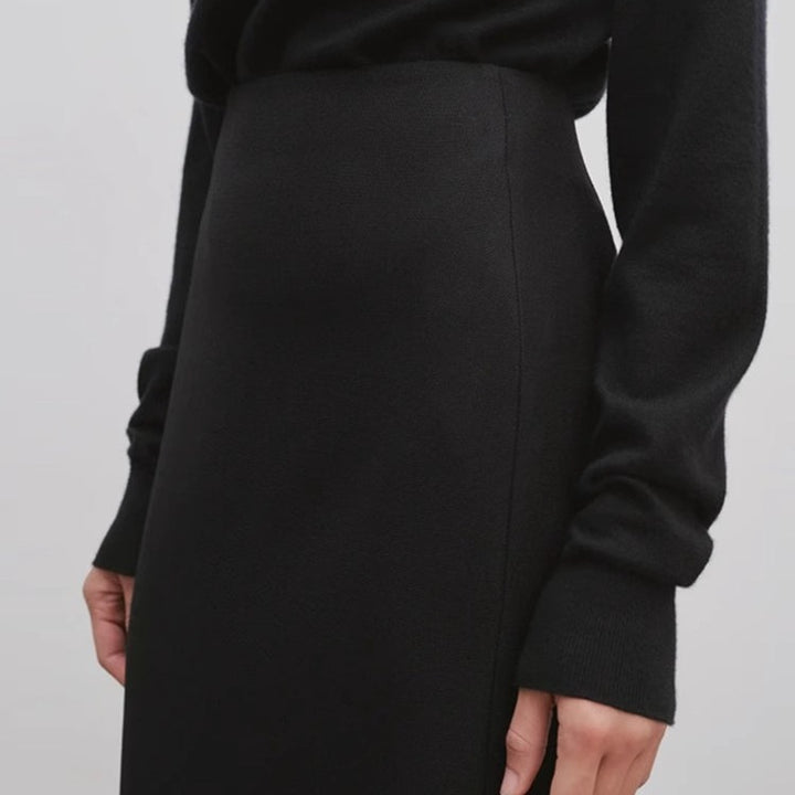 Damen elegante Maxikleid mit schmalem, fließendem Schnitt Drune