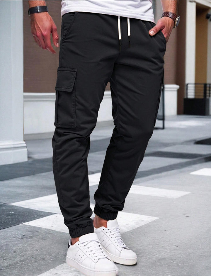 Herren Cargo-Hose mit elastischem Bund und multifunktionalen Taschen Drune