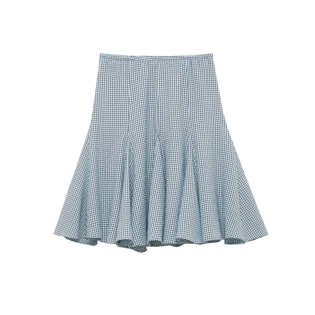 Damen Zarte Langarm‑Bluse aus Crinkle‑Chiffon mit tiefem V‑Ausschnitt, Smok‑Taille und Volantsaum Drune