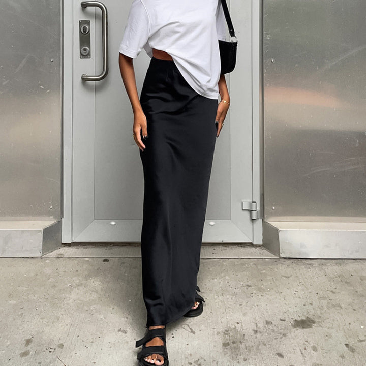 Damen Elegante Midi-Rock Drune