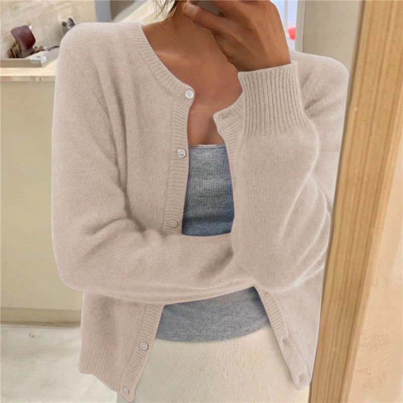 Damen kuschelige Strickjacke Drune