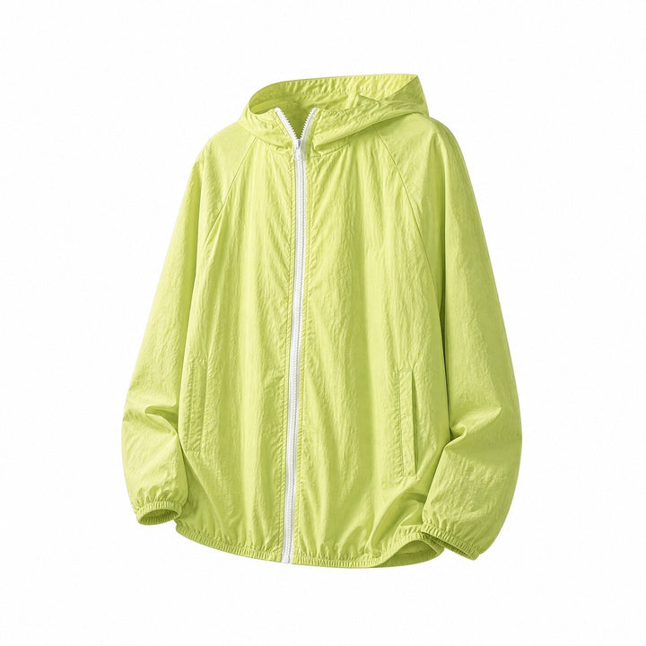 Herren Leichte Oversize-Windjacke mit Kapuze, elastischem Saum & Eingrifftaschen Drune