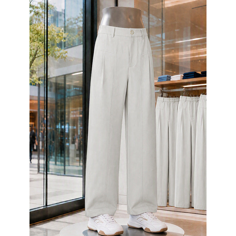 Damen Hochmodern geschnittene Stoffhose Drune