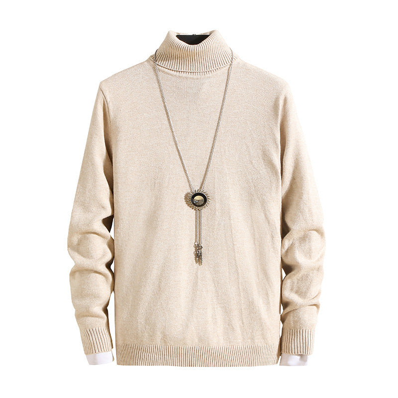 Herren modischer Rollkragenpullover mit feiner Struktur Drune
