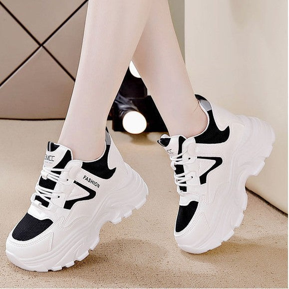 Damen Sportliche Sneakers mit atmungsaktiver Mesh-Oberfläche und dämpfender Sohle Drune