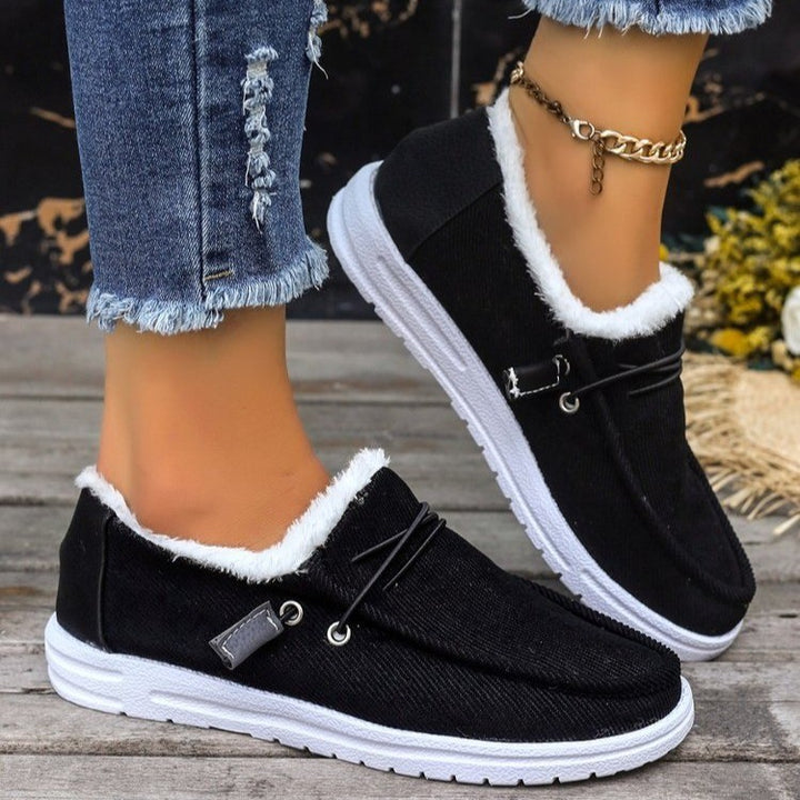 Damen Bequeme Slip-On Clogs mit kuscheligem Innenfutter und flexibler Sohle Drune