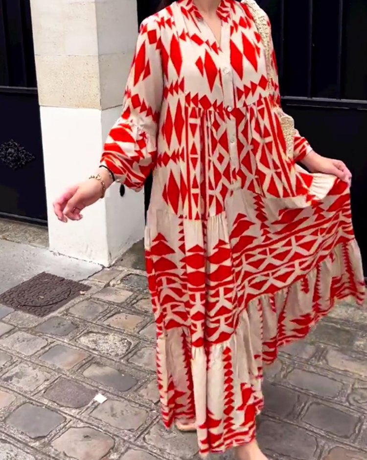 Drune | Bedrucktes Hemdkleid
