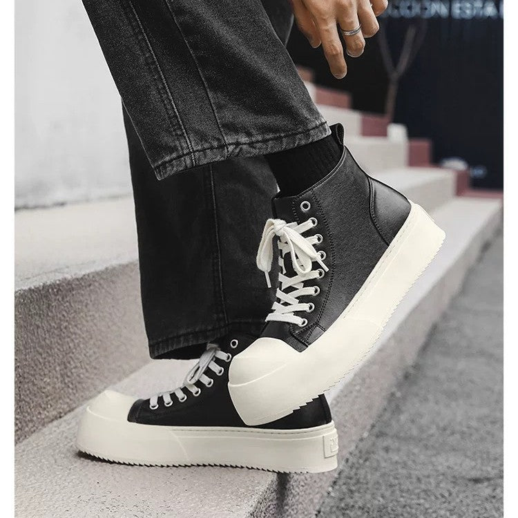 Damen Hohe Sneakers mit modischem Plateau und robustem Obermaterial Drune