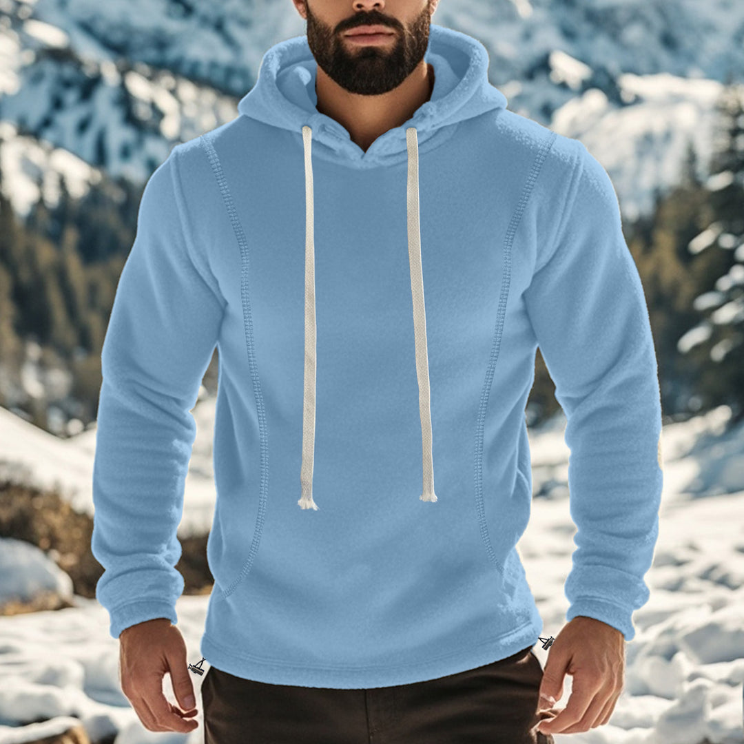 Herren bequemer Kapuzenpullover aus Kuschelmaterial Drune